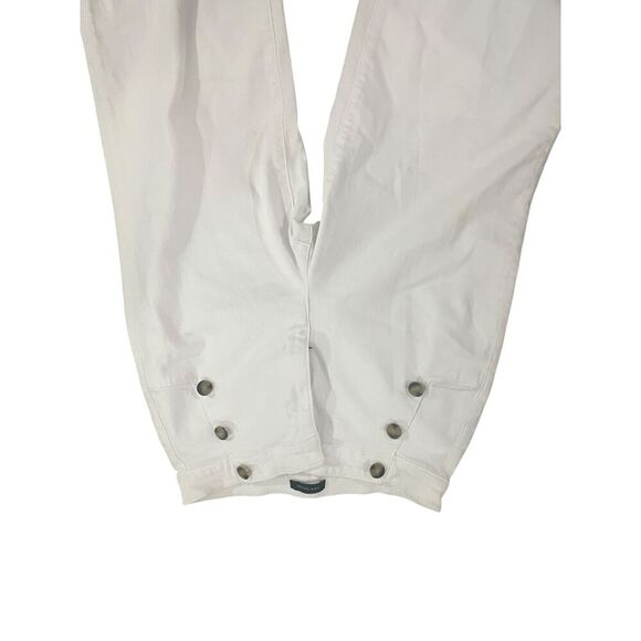 Ann Taylor Loft Women's Pants High Waist Wide Leg Spring Summer Cream Size 8 Gre - Picture 2 of 7